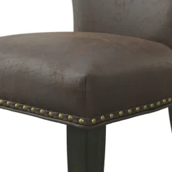 Kirkland's Home Dining Chairs-Sevana Faux Leather Dining Chairs, Set Of 2