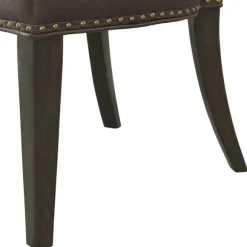 Kirkland's Home Dining Chairs-Sevana Faux Leather Dining Chairs, Set Of 2