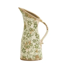 Kirkland's Home Vases-Shabby Chic Floral Scroll Pitcher Vase