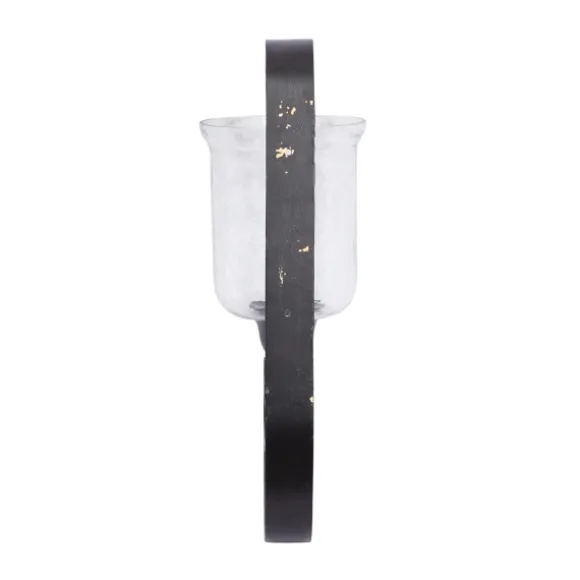 Kirkland's Home Sconces-Shayne Black Iron Scroll Sconce