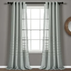 Kirkland's Home Curtains & Drapes-Sheer Birdie Curtain Panel Set, 84 In.