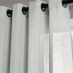 Kirkland's Home Curtains & Drapes-Sheer Birdie Curtain Panel Set, 84 In.