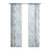 Kirkland's Home Curtains & Drapes-Sheer Blue Botanical Curtain Panel Set, 95 In.