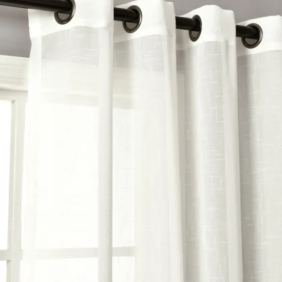 Kirkland's Home Curtains & Drapes-Sheer Grommet Curtain Panel Set, 84 In.