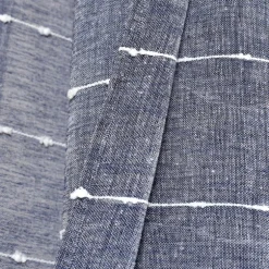 Kirkland's Home Curtains & Drapes-Sheer Navy Textured Curtain Panel Set, 84 In.