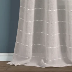 Kirkland's Home Curtains & Drapes-Sheer Textured Curtain Panel Set, 84 In.