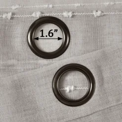 Kirkland's Home Curtains & Drapes-Sheer Textured Curtain Panel Set, 84 In.