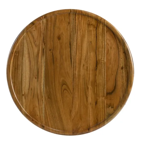 Kirkland's Home Accent & End Tables-Sheesham And Mango Wood Drum Accent Table