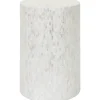 Kirkland's Home Accent & End Tables-Shell Cylinder Frame Accent Table