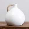 Kirkland's Home Vases-Short Jug Vase With Rope Handle