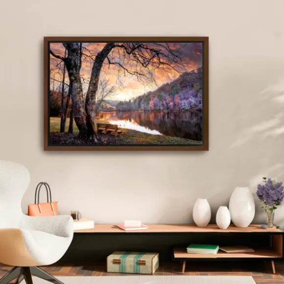 Kirkland's Home Framed Art-Silence Of Sunset Framed Canvas Art Print