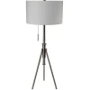Kirkland's Home Floor Lamps-Silver Adjustable Tripod Base Floor Lamp