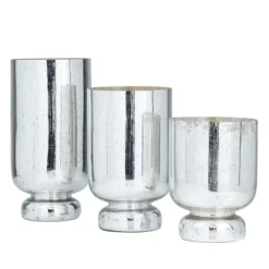 Kirkland's Home Candle Holders-Silver And Golden Goblet 3-Pc. Candle Holder Set