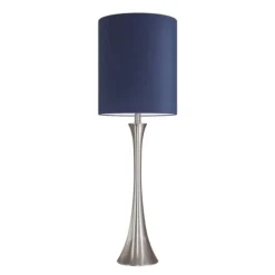 Kirkland's Home Table Lamps-Silver And Tapered Table Lamps, Set Of 2