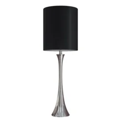 Kirkland's Home Table Lamps-Silver And Tapered Table Lamps, Set Of 2