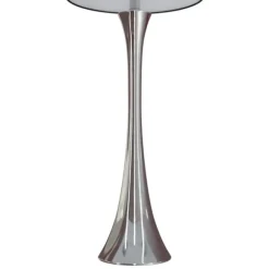 Kirkland's Home Table Lamps-Silver And Tapered Table Lamps, Set Of 2