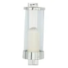 Kirkland's Home Sconces-Silver Assymetrical Modern Sconce