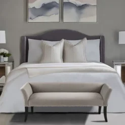 Kirkland's Home Benches & Ottomans-Silver Melinda Accent Bench