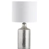 Kirkland's Home Table Lamps-Silver Mercury Glass Cylinder Table Lamp