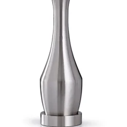 Kirkland's Home Table Lamps-Silver Metal Taper Table Lamp