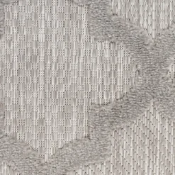 Kirkland's Home Outdoor Rugs-Silver Trellis Indoor/Outdoor Area Rug, 5X7