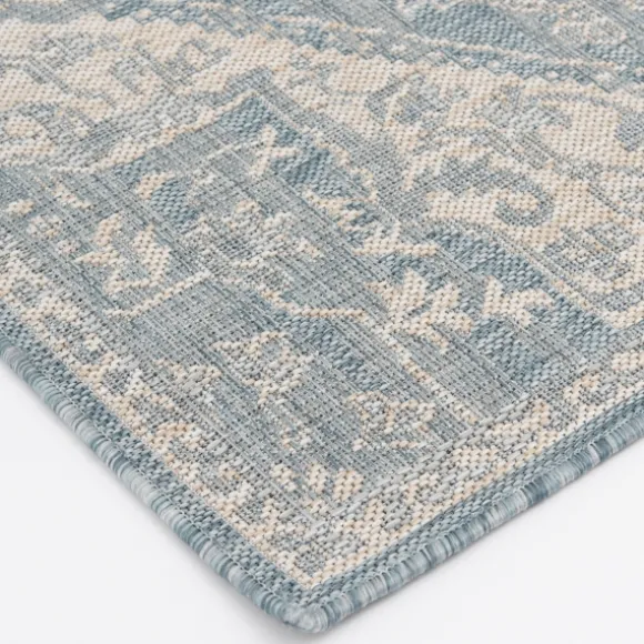 Kirkland's Home Outdoor Rugs-Sky Medallion Lava Indoor/Outdoor Area Rug, 7X9