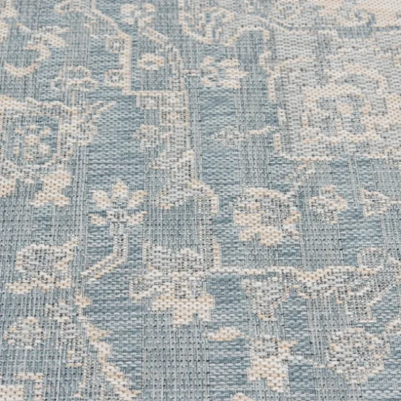 Kirkland's Home Outdoor Rugs-Sky Medallion Lava Indoor/Outdoor Area Rug, 7X9