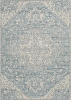 Kirkland's Home Outdoor Rugs-Sky Medallion Lava Indoor/Outdoor Area Rug, 5X7