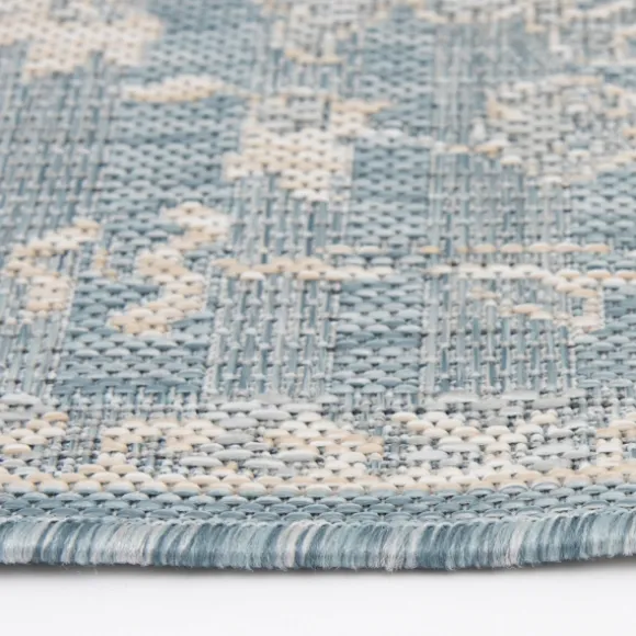 Kirkland's Home Outdoor Rugs-Sky Medallion Lava Indoor/Outdoor Area Rug, 5X7