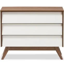 Kirkland's Home Dressers & Chests-Slant Midcentury Two-Tone Chest