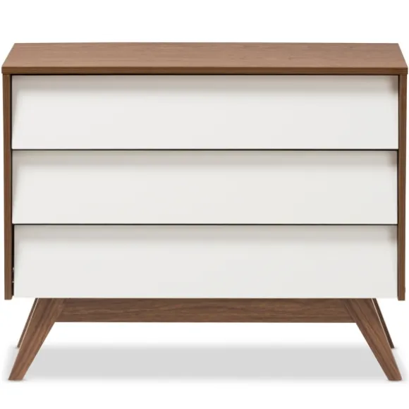 Kirkland's Home Dressers & Chests-Slant Midcentury Two-Tone Chest