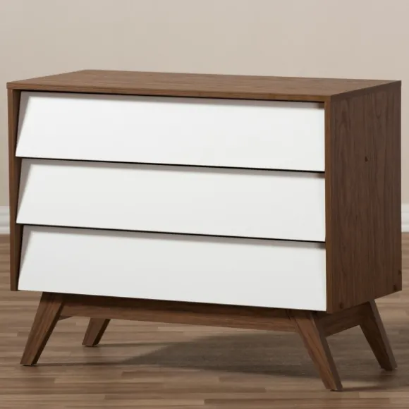 Kirkland's Home Dressers & Chests-Slant Midcentury Two-Tone Chest