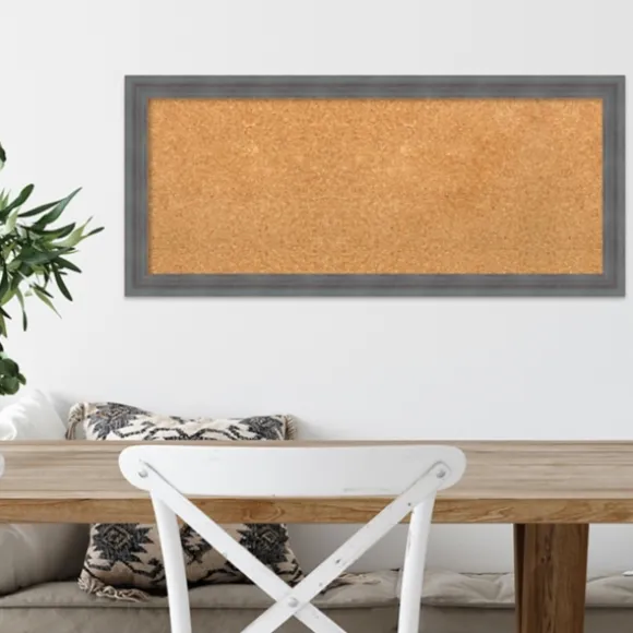 Kirkland's Home Memo & Chalkboards-Slate Gray Framed Corkboard