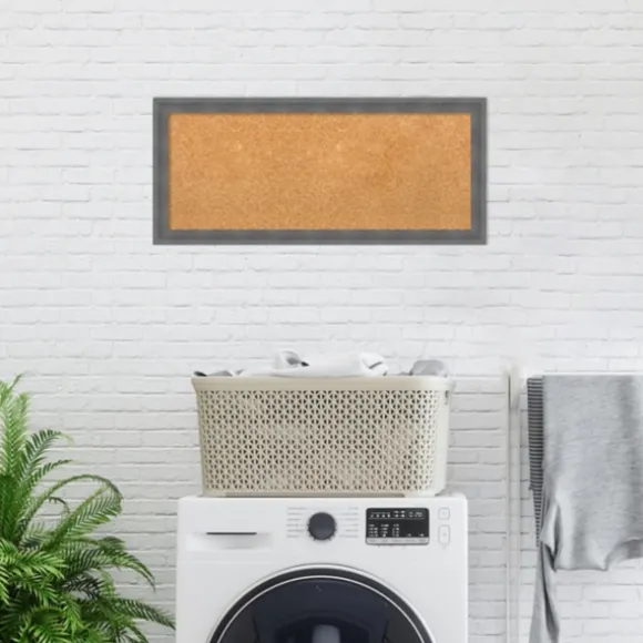 Kirkland's Home Memo & Chalkboards-Slate Gray Framed Corkboard