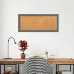 Kirkland's Home Memo & Chalkboards-Slate Gray Framed Corkboard