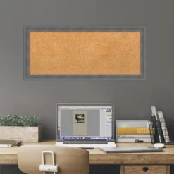 Kirkland's Home Memo & Chalkboards-Slate Gray Framed Corkboard