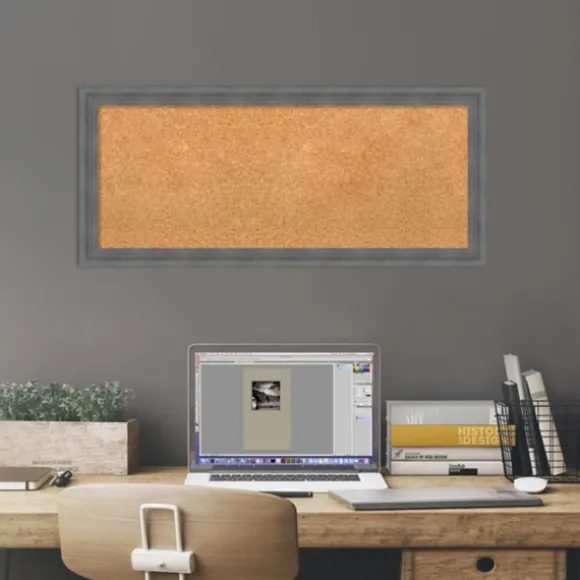 Kirkland's Home Memo & Chalkboards-Slate Gray Framed Corkboard