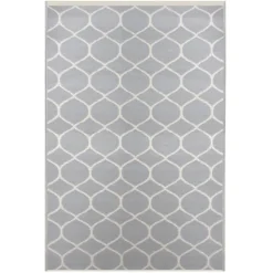 Kirkland's Home Outdoor Rugs-Slate Honeycomb Outdoor Area Rug, 4X6