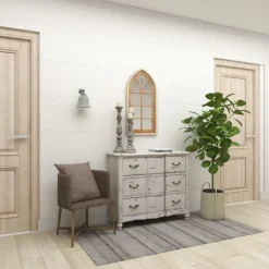 Kirkland's Home Candle Holders-Slate Rustic Mango Wood 3-Pc. Candle Holder Set