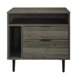 Kirkland's Home Accent & End Tables-Slate Side Table With Cubbies