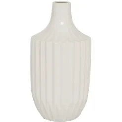 Kirkland's Home Vases-Slender Curtain Ribbed Vase, 13 In.
