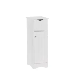 Kirkland's Home Bathroom Furniture-Slim Single Door Cabinet With Drawer