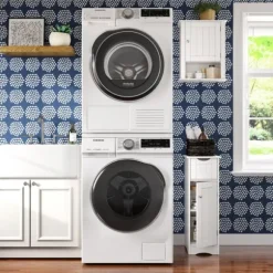 Kirkland's Home Bathroom Furniture-Slim Single Door Cabinet With Drawer