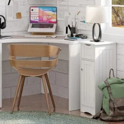 Kirkland's Home Bathroom Furniture-Slim Single Door Cabinet With Drawer