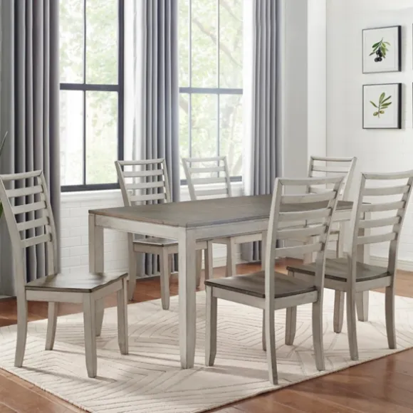 Kirkland's Home Dining Chairs-Smoked Honey And Alabaster Dining Chairs, Set Of 2