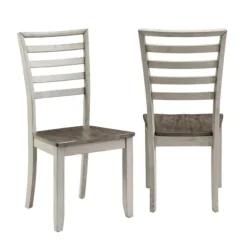 Kirkland's Home Dining Chairs-Smoked Honey And Alabaster Dining Chairs, Set Of 2
