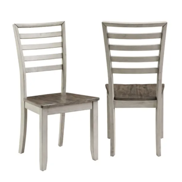 Kirkland's Home Dining Chairs-Smoked Honey And Alabaster Dining Chairs, Set Of 2