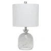 Kirkland's Home Table Lamps-Smokey Hammered Glass Shade Table Lamp