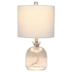 Kirkland's Home Table Lamps-Smokey Hammered Glass Shade Table Lamp