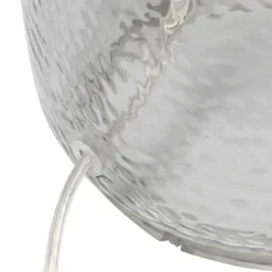 Kirkland's Home Table Lamps-Smokey Hammered Glass Shade Table Lamp